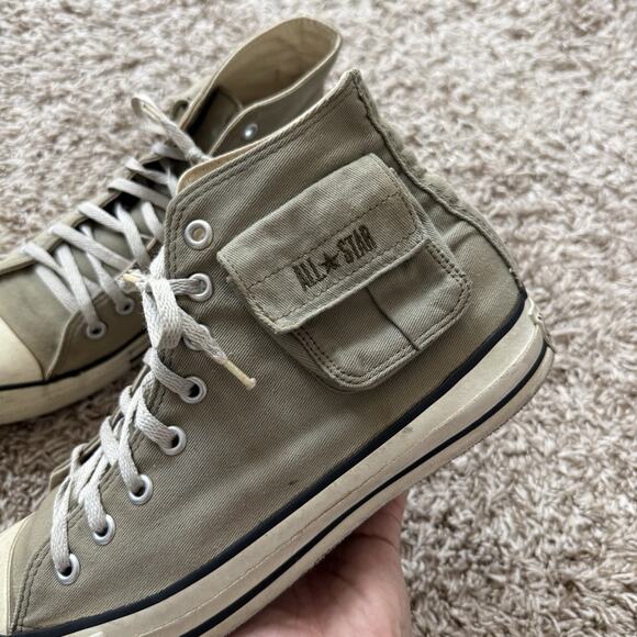 RARE Vintage Converse Chuck Taylor Hi Top Made In USA Cargo Pocket Mens Size 9.5
